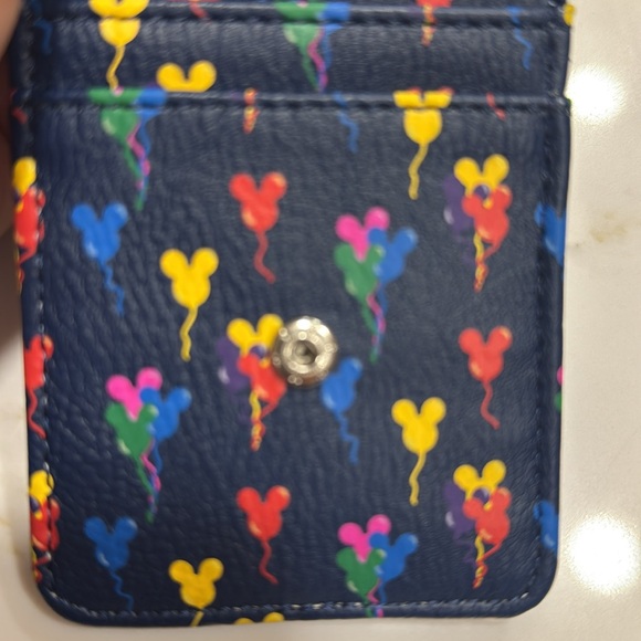 NWT Disney card wallet Mickey balloons print - Picture 7 of 7